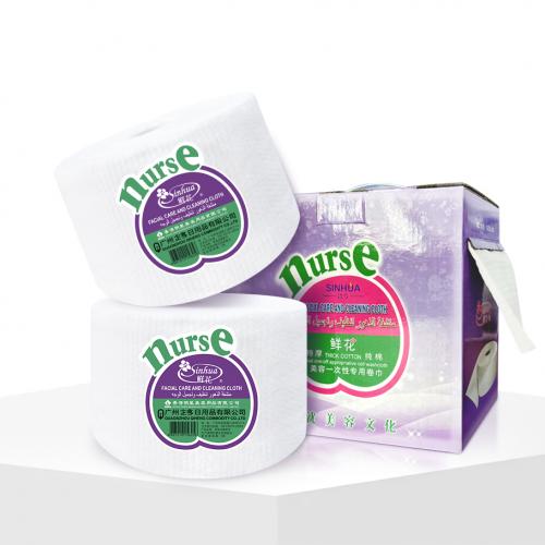 Disposable Face Towel Thickened Cotton Soft Towel Beauty Salon Large Roll Pearl Patterned Clean Face Towel Wholesale