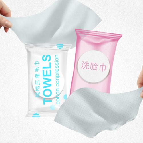 Nonwoven Compressed Towels Portable Disposable Compressed Viscose Towel for Spa